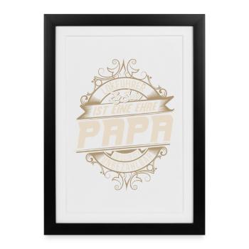 Train Driver Dad - Framed poster (27 × 37 cm) - black - Front