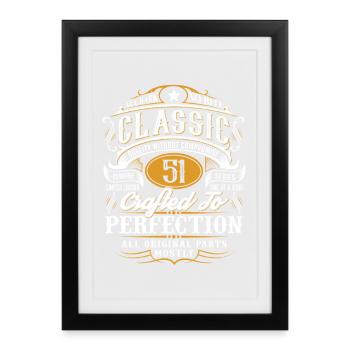 51st Birthday - Framed poster (27 × 37 cm) - black - Front