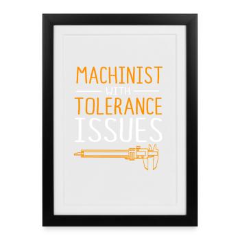 Mechanic Mechanical Engineering CNC Fitter - Framed poster (27 × 37 cm) - black - Front
