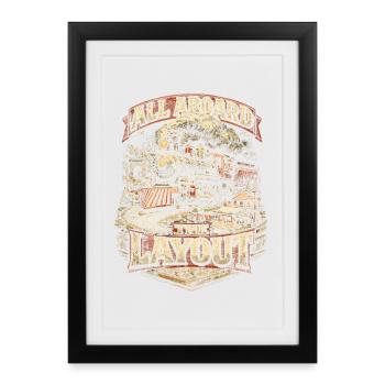 Model Railway Railway All Aboard The Layout - Framed poster (27 × 37 cm) - black - Front