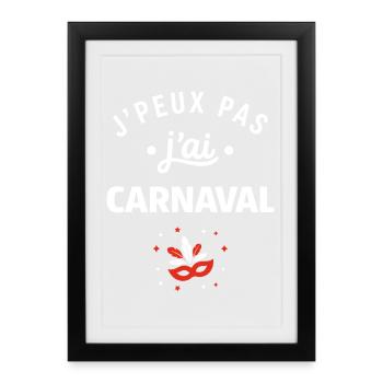 Karneval - Gerahmtes Poster (27 × 37 cm) - Schwarz - Vorne