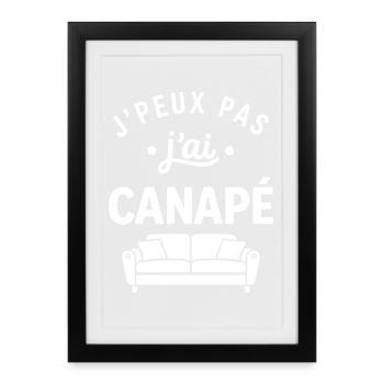 sofa - Framed poster (27 × 37 cm) - black - Front