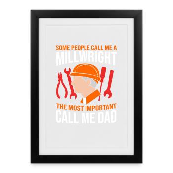 Locksmith Mechanic CNC Mechanical Engineering - Framed poster (27 × 37 cm) - black - Front