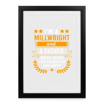 Mechanic Mechanical Engineering CNC Fitter - Framed poster (27 × 37 cm) - black - Front