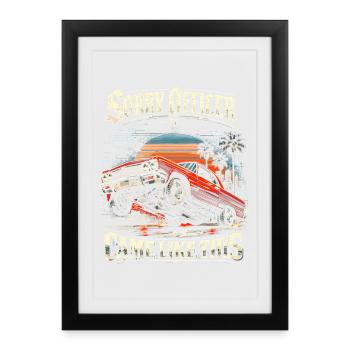 Lowrider Auto, désolé officier, c’est venu comme ça. - Affiche encadrée (27 × 37 cm) - noir - Devant