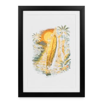 Circuit à Bali - Affiche encadrée (27 × 37 cm) - noir - Devant
