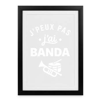 J'peux pas j'ai Banda - Affiche encadrée (27 × 37 cm) - noir - Devant