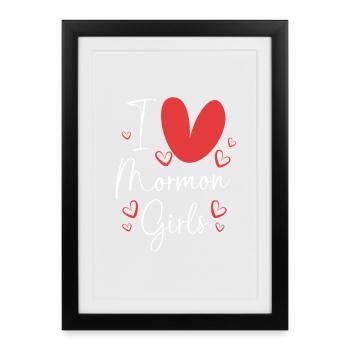 Mormon Girls - Framed poster (27 × 37 cm) - black - Front