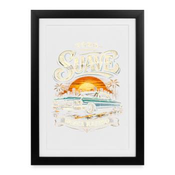 Lowrider Auto Todo Suave Nunca Rapido - Gerahmtes Poster (27 × 37 cm) - Schwarz - Vorne