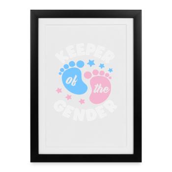 Révélation de Gardien des empreintes de genre - Affiche encadrée (27 × 37 cm) - noir - Devant