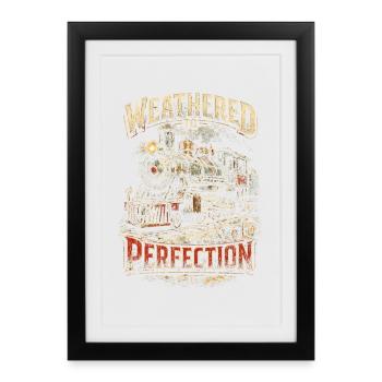 Model Railway Railroad Weathered To Perfection - Framed poster (27 × 37 cm) - black - Front