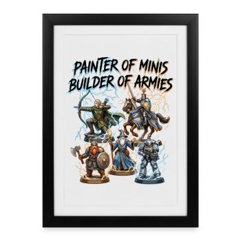 Artists of the Minis: Builders of the Armies - Framed poster (27 × 37 cm) - black - Front