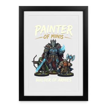 Painter of Minis Army Builder - Framed poster (27 × 37 cm) - black - Front