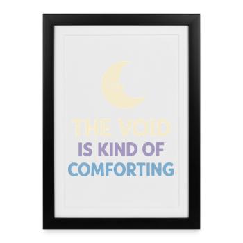 Existential humor, nihilism, humor, - Framed poster (27 × 37 cm) - black - Front