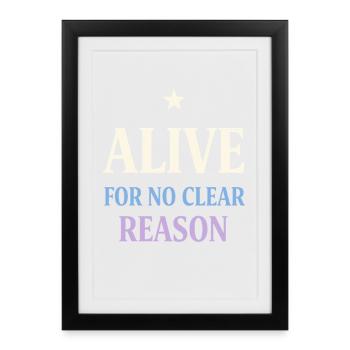 Existential humor, nihilism, humor, - Framed poster (27 × 37 cm) - black - Front