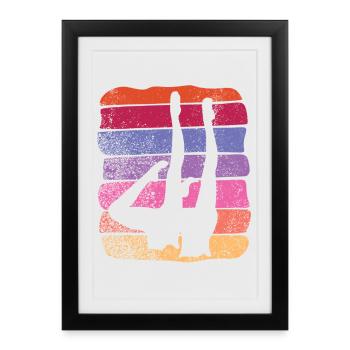 Artistic Swim Team Synchronized Swimming - Framed poster (27 × 37 cm) - black - Front