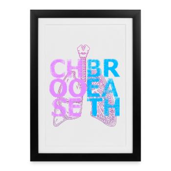 Non-Smoking Ex Smoker Choose Breath - Framed poster (27 × 37 cm) - black - Front