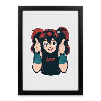 Avatar de pom-pom girls de Kaoz - Affiche encadrée (27 × 37 cm) - noir - Devant