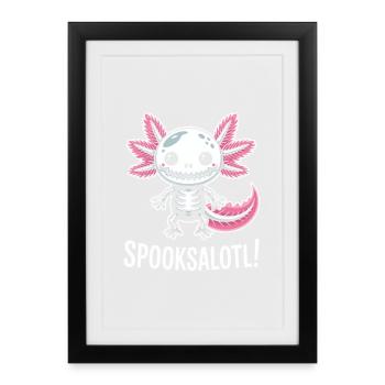 Dragon Squelette de Spooksalot - Affiche encadrée (27 × 37 cm) - noir - Devant