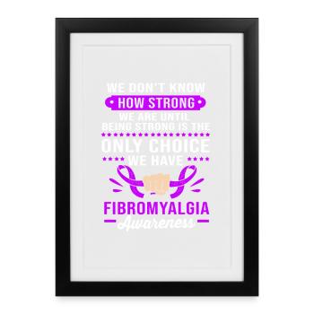 Fibro Fibromyalgia - Framed poster (27 × 37 cm) - black - Front