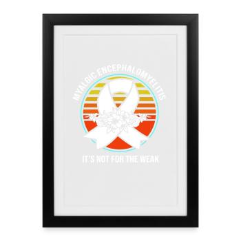 ME CFS - Framed poster (27 × 37 cm) - black - Front