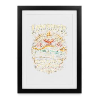 Lowrider Auto Cultura Corazon Y Calle - Gerahmtes Poster (27 × 37 cm) - Schwarz - Vorne
