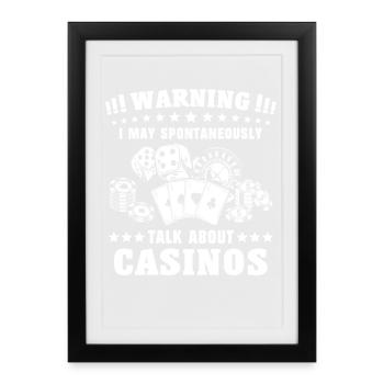 Casino - Affiche encadrée (27 × 37 cm) - noir - Devant