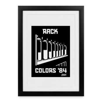 Rack Colors 84 Retro - Framed poster (27 × 37 cm) - black - Front