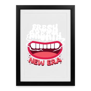 Non-smoker Ex Smoker Fresh Breath - Framed poster (27 × 37 cm) - black - Front