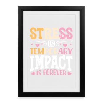 Geschenke für ESE-Lehrer - Gerahmtes Poster (27 × 37 cm) - Schwarz - Vorne