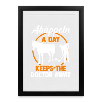 Équitation Amateurs de chevaux Écuries à cheval Chevaux - Affiche encadrée (27 × 37 cm) - noir - Devant