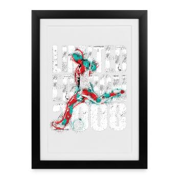 Football 2008 Birthday Limited Edition - Framed poster (27 × 37 cm) - black - Front
