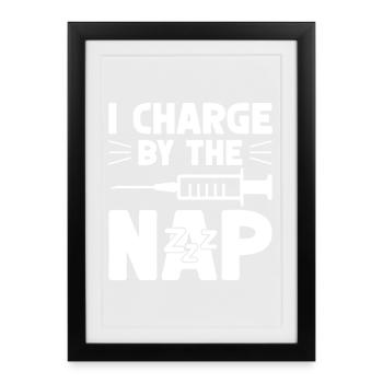 Anesthesiologist Charge The Nap Anesthesia - Framed poster (27 × 37 cm) - black - Front
