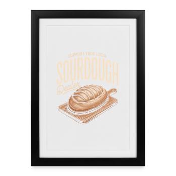 Local Sourdough Dealer - Framed poster (27 × 37 cm) - black - Front