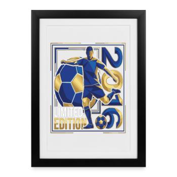 Football 2016 Limited Edition Player Design - Framed poster (27 × 37 cm) - black - Front