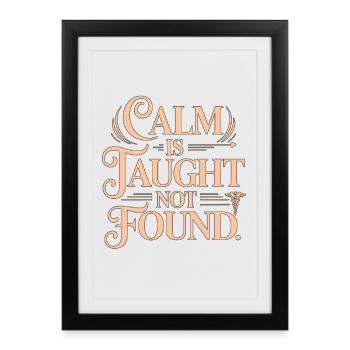 Paramedic Instructor Calm Is Taught Emergency Care - Framed poster (27 × 37 cm) - black - Front