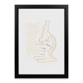 Ce n’était pas un docteur nerd de laboratoire de médecine basé sur des preuves - Affiche encadrée (27 × 37 cm) - noir - Devant