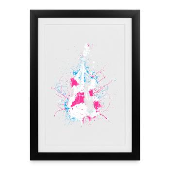 Type : Contrebasse - Affiche encadrée (27 × 37 cm) - noir - Devant