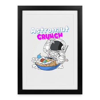 Astronaut Crunch Breakfast Cornflakes Cereal - Framed poster (27 × 37 cm) - black - Front