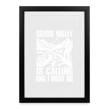 Camping Scouts Mountain Hiking Forest Campers - Framed poster (27 × 37 cm) - black - Front
