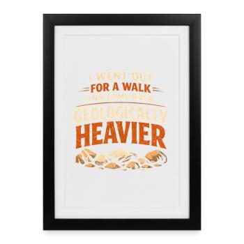 Harder back | Geology Stone Collector - Framed poster (27 × 37 cm) - black - Front