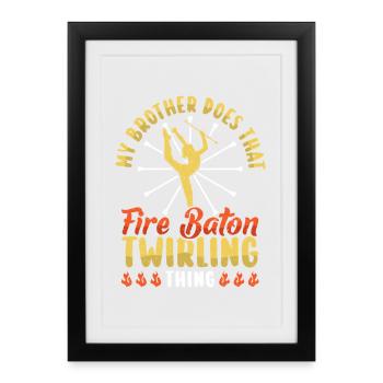 Danseuse de l’école de danse Vortex Dance - Affiche encadrée (27 × 37 cm) - noir - Devant