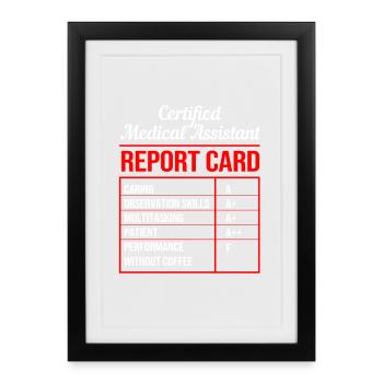 Medical Assistant MFA - Framed poster (27 × 37 cm) - black - Front