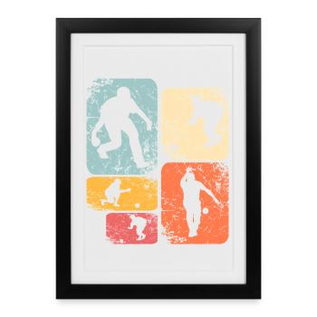 Skittles - Affiche encadrée (27 × 37 cm) - noir - Devant