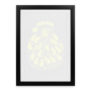 King Popiel And The Mice Legend - Framed poster (27 × 37 cm) - black - Front