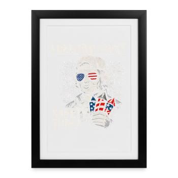 Freedom first, security in third place. Jef - Framed poster (27 × 37 cm) - black - Front