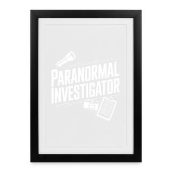 Enquêteur paranormal - Affiche encadrée (27 × 37 cm) - noir - Devant
