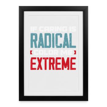 radicalized by fundamental - Framed poster (27 × 37 cm) - black - Front