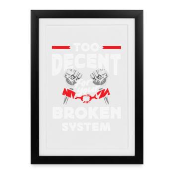 radicalized by fundamental - Framed poster (27 × 37 cm) - black - Front