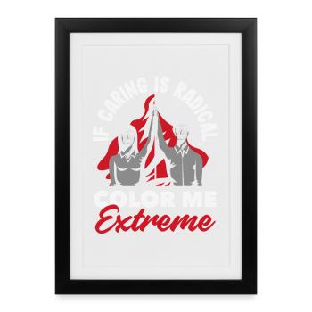 radicalized by fundamental - Framed poster (27 × 37 cm) - black - Front